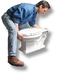 Replace that old Toilet Call Hans On Plumbing Services.